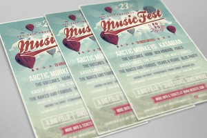 Music Festival Poster Template by Set Sail Studios