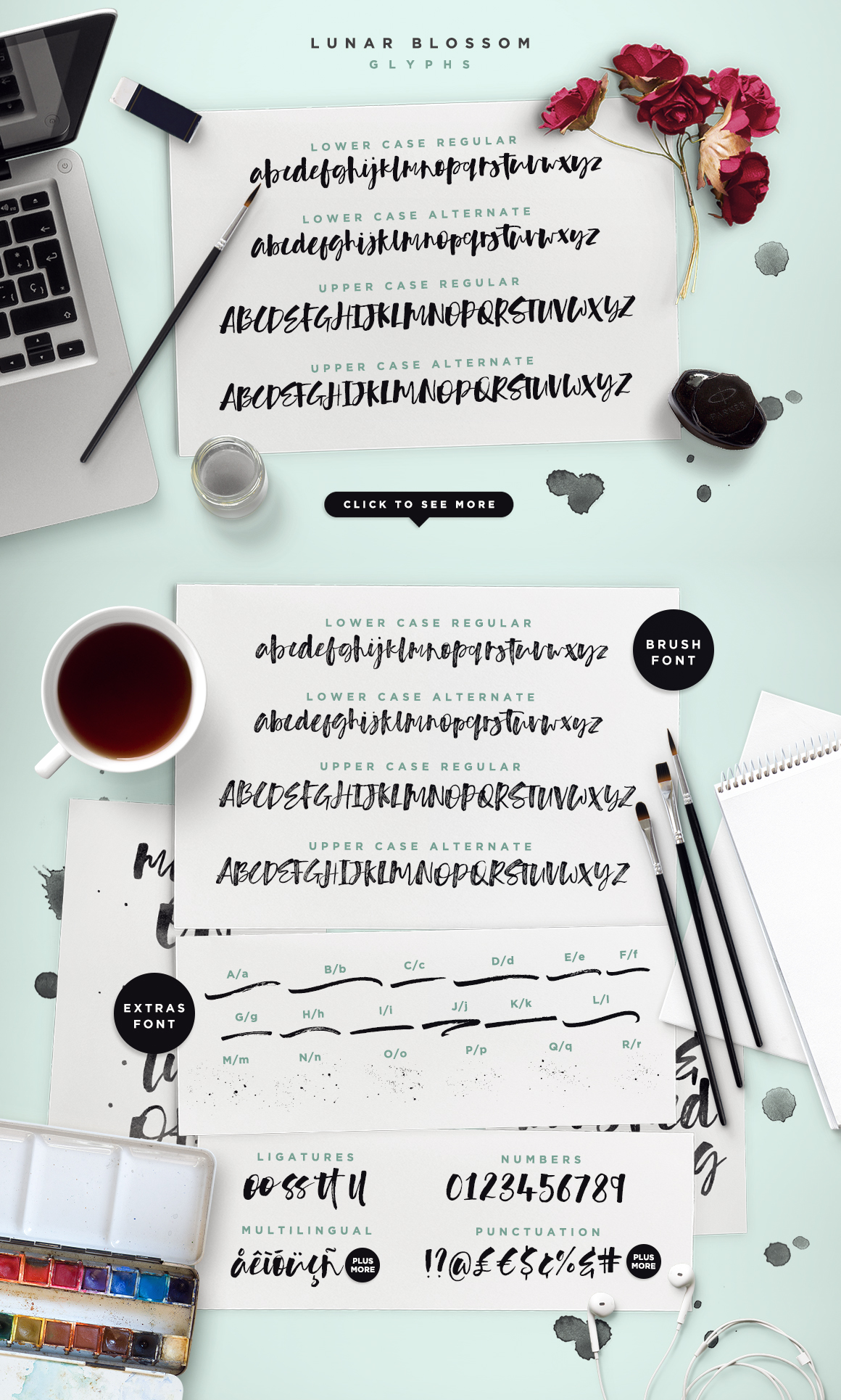 Lunar Blossom Font by Set Sail Studios