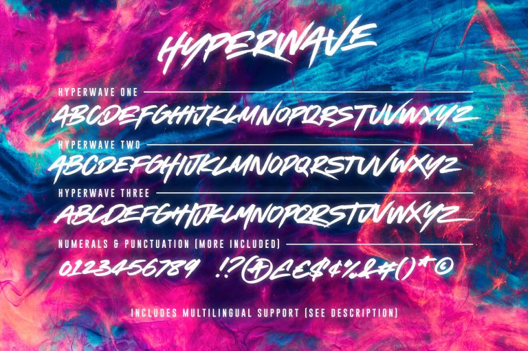 HYPERWAVE Font | Set Sail Studios