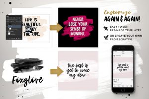 Instaquote Lettering Kit by Set Sail Studios