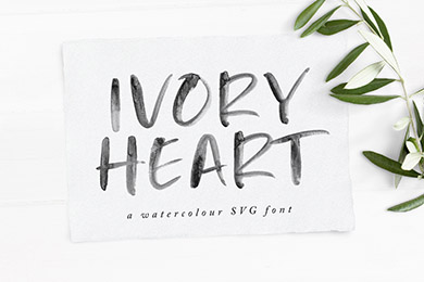 Download Ivory Heart Svg Font Set Sail Studios