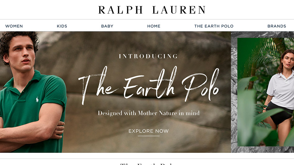 Ralph Lauren use Set Sail Font to Promote New Eco-Friendly Shirts | Set  Sail Studios