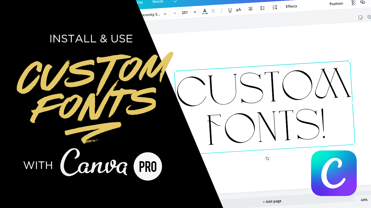 Install & Use Custom Fonts With Canva Pro | Set Sail Studios