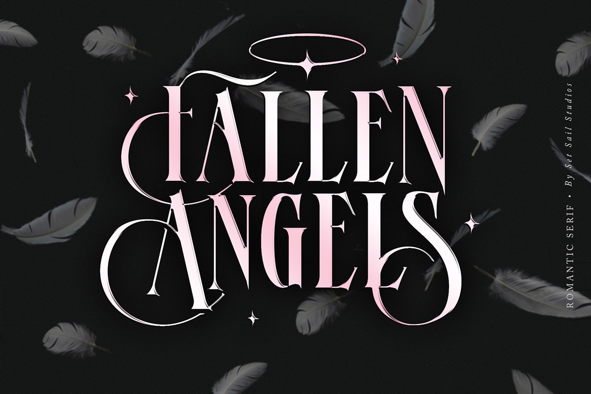 Fallen Angels Font Set Sail Studios